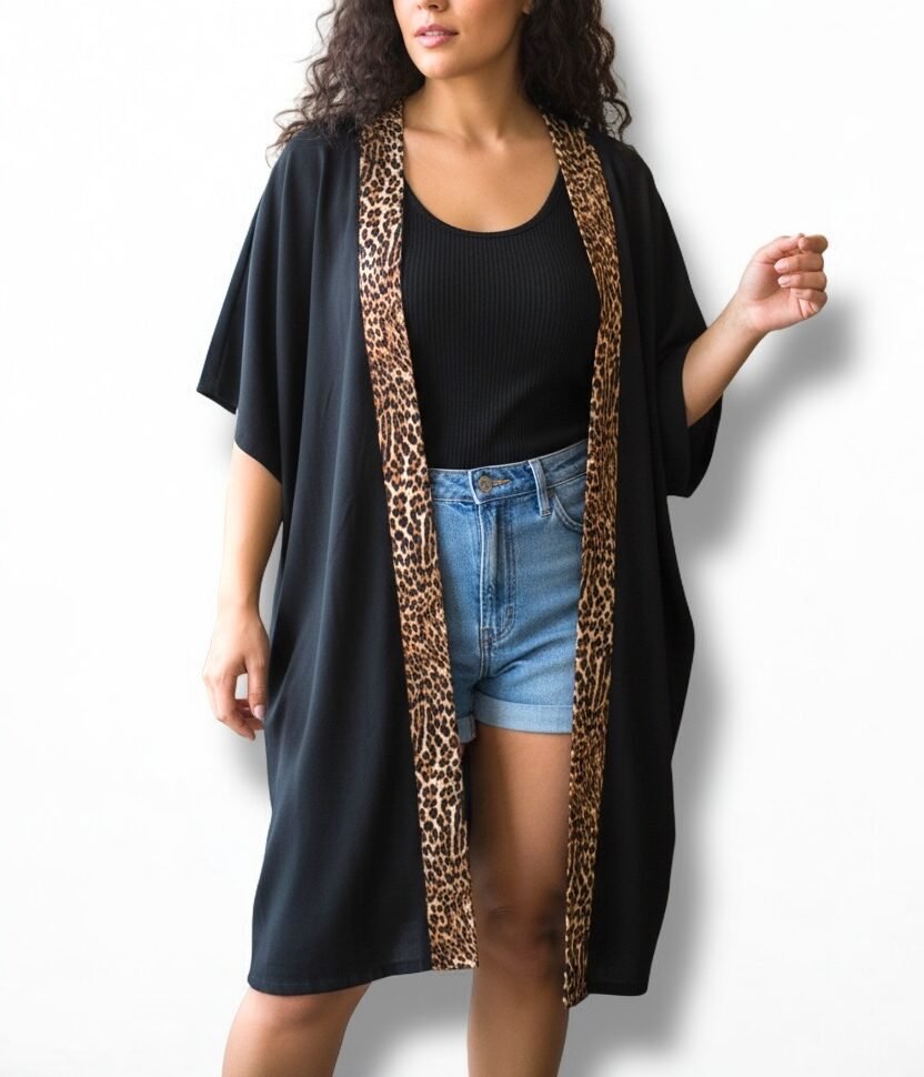 kimono leopardo