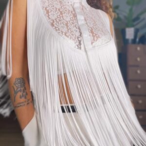 Capa de encaje blanco